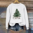thumbnail image 2 of Womens Crew Neck Pullover Sweater Blouses Xmas Graphic Sweatshirt Tops Christmas Tree Print Sweatshirt Fall Casual Trendy Sweatshirt Hooded Pullover Tops, 2 of 7
