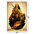thumbnail image 3 of Solo: A Star Wars Story - Framed Movie Poster (Character Montage / The Millennium Falcon) (Size: 25" X 37") (Brushed Champagne Aluminum Frame), 3 of 6