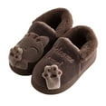 thumbnail image 3 of Hpapadks Kids House Slippers Winter Warm Indoor Shoes Soft Comfortable Cute Cartoon School Casual Wear Shoes for Girls Coffee, 3 of 6