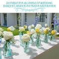 thumbnail image 2 of Juego de 12 vasos Bud Vases PHUNTTEK de cristal azul, decoración vintage, 2 of 7