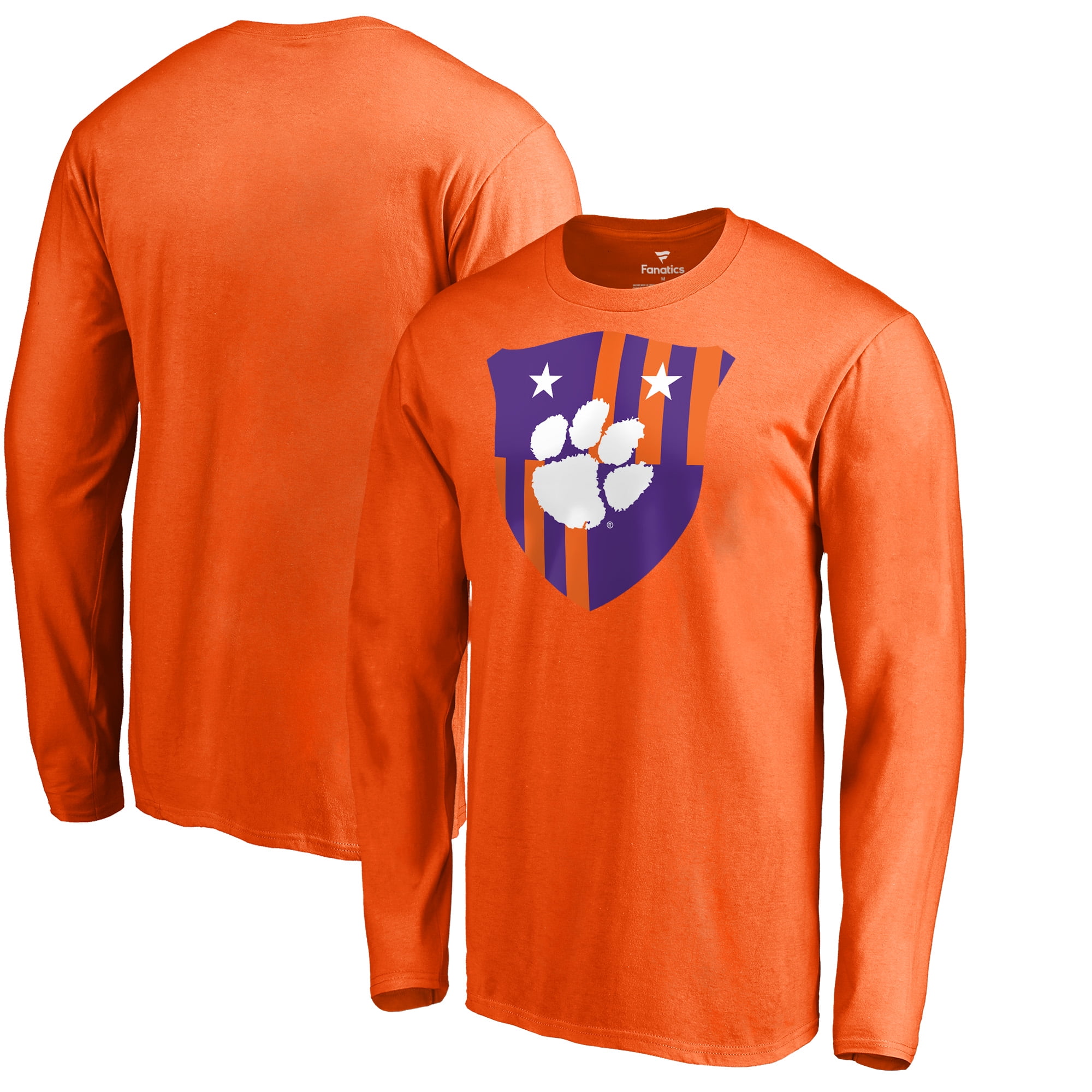 Clemson Tigers Fanatics Branded Shield Soccer Long Sleeve TShirt