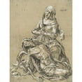 thumbnail image 3 of Hans Heinrich Wägmann 12x14 Black Modern Framed Museum Art Print Titled - Spring Christi (1585), 3 of 5