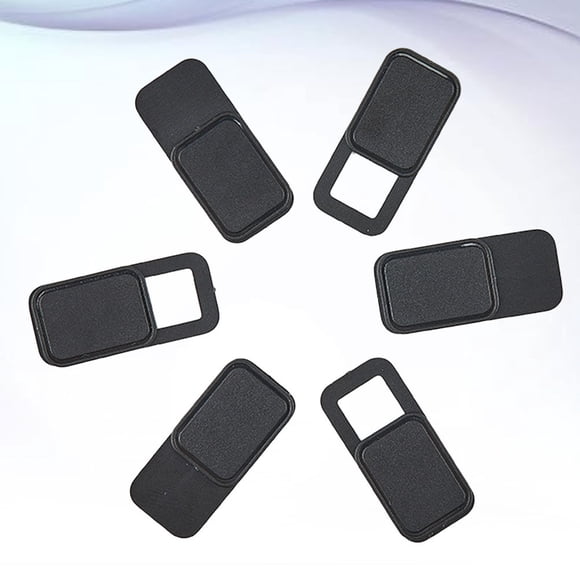 WRISTBIQUE 6Pcs Black Metal Webcam Cover Compact Privacy Slider for Computers Laptops Tablets