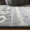 thumbnail image 4 of SAFAVIEH Marrakesh Earleen Southwestern Fringe Area Rug, Navy/Grey, 4' x 6', 4 of 9