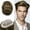 6# LIGHT BROWN, variant on Toupee for Men Human Hair Replacement System 8"X10" Fine Mono Toupee Hair for Men Durable Monofilament Mens Toupee Hairpieces