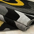 thumbnail image 4 of Handcraft Rugs - Yellow/Gray/Silver/Black/Abstract Area Rug Modern Contemporary Zigzag Crisscross Wave Design, 4 of 8