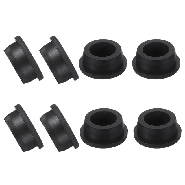 Uxcell 8 Pcs Tapón de Silicona en Forma de T, Diámetro 31 mm/1.22 Pulgadas, Tapón de Silicona Impermeable Reutilizable para Sellar Agujeros Redondos en Equipos de Tuberías, Negro