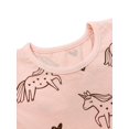 thumbnail image 4 of Wrapables Girls Casual Print Cotton Dress, 2T, Unicorn, 4 of 5
