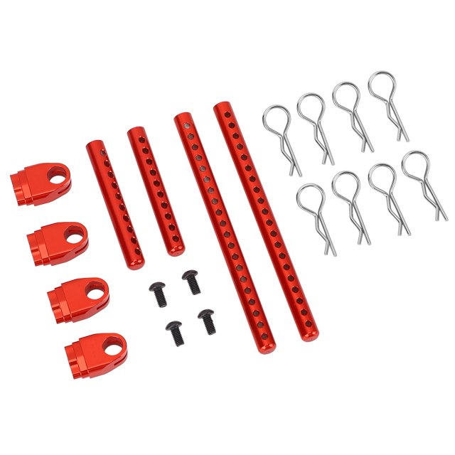 RC Car Shell Post,Aluminum Alloy RC Car Body Mount Column with R Pins for 1/10 Road Racing Model Car