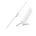thumbnail image 2 of KALLORY 20pcs Plastic Diy Tube Hollow Square Tube White ABS Creative Enhancements Model Building, 2 of 8