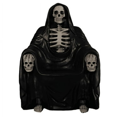 Skeleton Reaper Throne Life Size Chair Statue