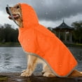 thumbnail image 4 of Hearth & Gear Imperméable Ajustable Imperméable Transparent à Capuche Double Couche Adapté pour Grands et Moyens Chiots Cape Imperméable avec Rangement Réfléchissant et Bord Accessoires pour Chien, 4 of 4