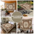 thumbnail image 6 of Brown Boho Tapestry for Bedroom Wall Hanging Tapestry, Retro Western Rustic Ethnic Tribal Patterns Ceiling Backdrop Tapestries Poster Blanket Wall Decor for Teens Room Living Room Dorm 39" x 59", 6 of 8