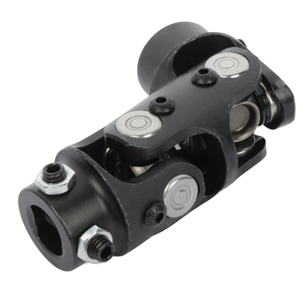 ECCPP Double 3/4" DD X 3/4" DD Universal Steering U-Joint Shaft Black