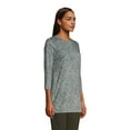 thumbnail image 3 of Lands' End Women's Petite 3/4 Sleeve Supima Cotton Crewneck Tunic, 3 of 3