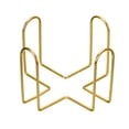 thumbnail image 1 of Portavasos, 1uds 2,17 - Hierro Metal Posavasos Almacenamiento Estante para Ambos Redondo y Cuadrado, Capacidad para 6 Posavasos (Oro), 1 of 6
