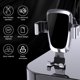 thumbnail image 5 of Soporte para teléfono para automóvil Salida de aire ajustable giratoria de 360 ​​° Soporte móvil Soporte universal antideslizante para teléfono inteligente, Gris Inevent EL004757-01B, 5 of 7
