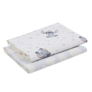 Stitch 2pk Cotton Flannel Receiving Blanket, Infant Boy, Blue
