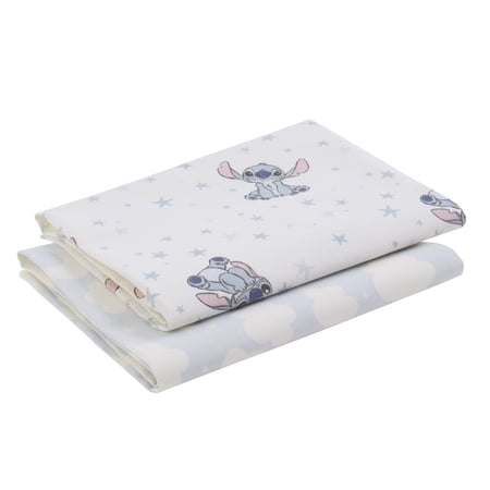 Stitch 2pk Cotton Flannel Receiving Blanket, Infant Boy, Blue