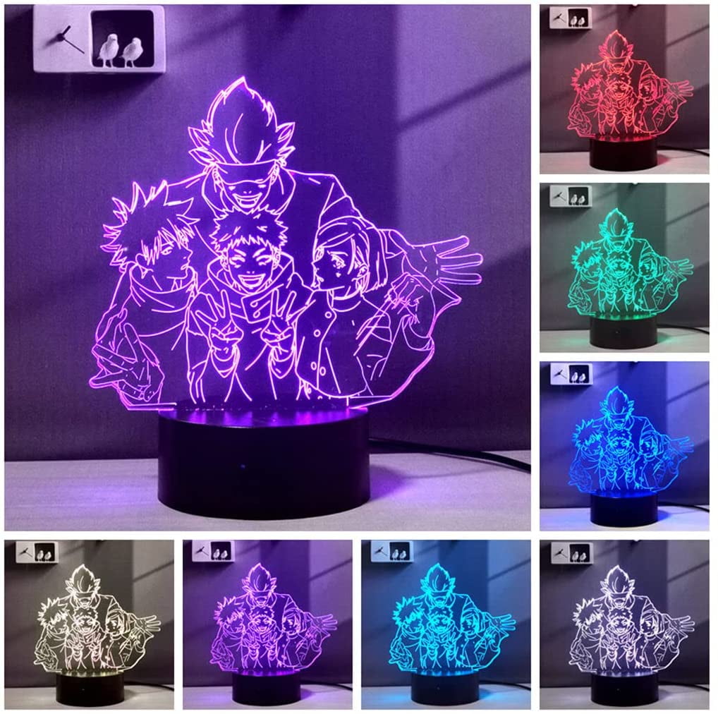 3D Led Night Light Illusion Lamp Usb Anime Miracle Egg Priority Ayotto  Leads Home Decoration Birthady Present Manga-16 colors With Remote Control  : Buy Online at Best Price in KSA - Souq