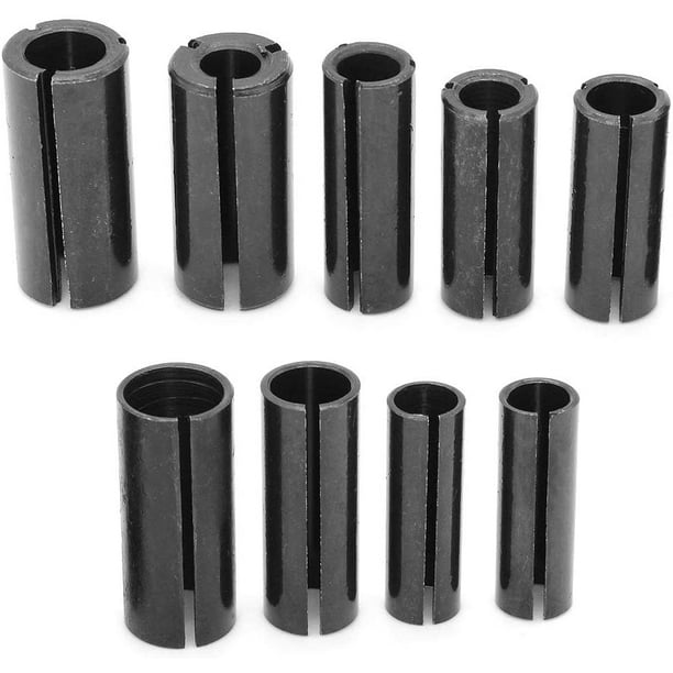 9Pcs Cutter Chuck Collet Adapter Collet Adapter Woodworking Router ...