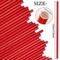 thumbnail image 5 of 100 Pack Red Paper Straws,Biodegradable Red Straws,Disposable Paper Drinking Straws,Cake Pop Sticks,Foil Paper Straws for Birthday Bridal/Baby Shower Wedding Party Supplies Decorations, 5 of 7