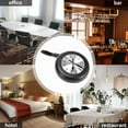 thumbnail image 3 of 8 Inch Frying Pan Design Hanging Wall Clock Kitchen Metal Clock ,Themed Wall Watch,for Home Room Decoration,Black, 3 of 8
