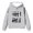1 Light Gray, variant on Gyujnb Unisex Warm Hoodie with Mixed Basic Text Print for Fall Winter Versatile Casual Wear,Size 1-16Y,5-6 Years