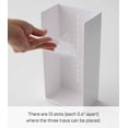 thumbnail image 4 of Yamazaki Home Makeup Organizer - Two Styles, White, ABS Plastic, Angled, Supports 1.98 pounds, Adjustable Tiers, No Assembly, 4 of 7