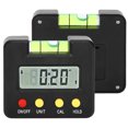 thumbnail image 2 of Digital Inclinometer Spirits Level Angle Meter Electronic Magnetic Black Housing + Water Bubble, 2 of 14