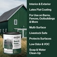thumbnail image 2 of Evolve Barn & Fence Latext Paint, High Durability and Scratch-Resistant Wood Paint, Hunter Green, 5 Gallon, 2 of 7