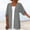 Gray, variant on Women's Lightweight Cotton Linen Cardigans Open Front Split Half Sleeve Plus Size Casual Fall Cardigan Coverups