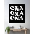 thumbnail image 2 of Retro White Cna Nurse Assistant - Cna Certified Nurse Assistant Poster Wall Art, Modern Wall Decor, 8x12 UNFRAMED, 2 of 3