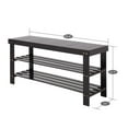 Ktaxon 36" Solid Wood Shoe Bench 3Tier Shoe Storage Rack Organizer for