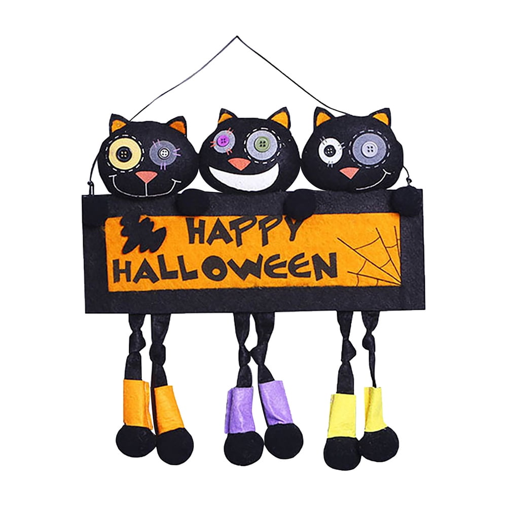 Happy Halloween Decor Hanging Tag Window Door Hanging Banner Festival Party 