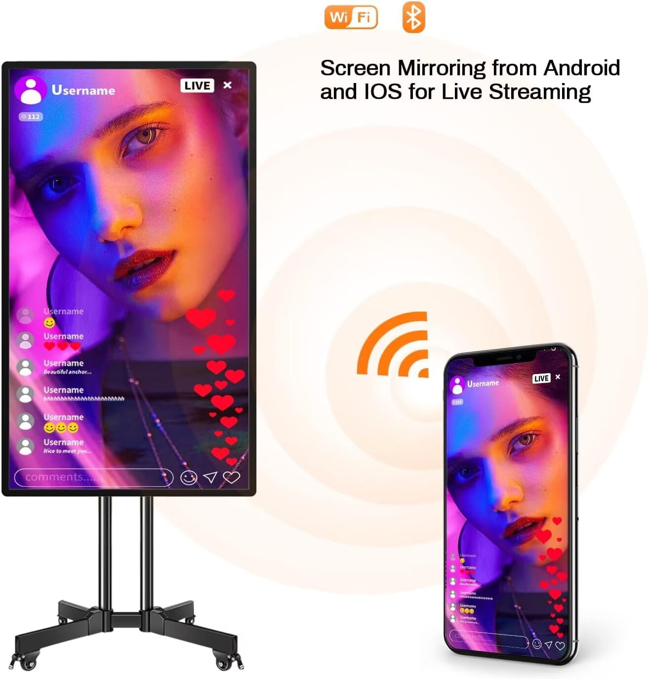 BELNET High Definition 49 Inch Smart TV, 4K LED, HDR, Flat Screen, Large Screen TV