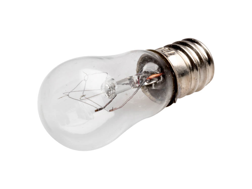 GE clear S6 INDICATOR lamp 130 volt 6S6 LIGHT BULB 6w candelabra E12 base 130V 