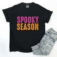 thumbnail image 3 of Spooky Season Bright Distressed - Women's Garment Dyed Graphic T-Shirt, 3 of 12