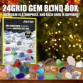 thumbnail image 3 of Advent Calendar Advent Calendar Rocks Collection Blind Box Gift 24 Rocks Blind Box Jue-fish Healing Crystals Advent Calendar 24 Co, 3 of 3