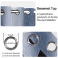 thumbnail image 4 of Ombre Bule Wavy Line Blackout Curtains 84 Inch Length,2 Panels,Grommet,Room Darking Thermal Insulated Window Drapes For Bedroom, 4 of 8