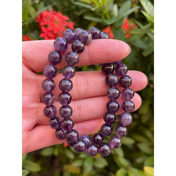 Aanya Jewels Womens Natural Multi-Color Gemstone 8MM Bead Stackable Stretch Bracelet for Men Unisex