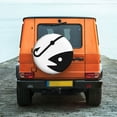 thumbnail image 1 of ZNDUO Abstract Angler Pattern Spare Tire Cover, Universal Fit for Jeep Trailer RV SUV Camper Vehicle Waterproof Dust Tire Cover 14 inch, 1 of 8