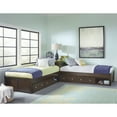 thumbnail image 3 of Hillsdale Pulse L-Shaped Two Twin Beds with Double Storage, Chocolate Finish, 3 of 3