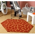 thumbnail image 4 of Furnish My Place Giraffe On Stilts Area Rug, Animal Print Area Rug, Pet-Friendly Rug, Baby Nursery Mat, Indoor Area Rug, Perfect for Living Room, Playroom, 3' Hexagon - Set of 20, 4 of 5