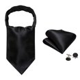 thumbnail image 4 of Conjunto de corbata Barry.Wang Ascot Silk Corbata Pocket Square para hombre, 4 of 6