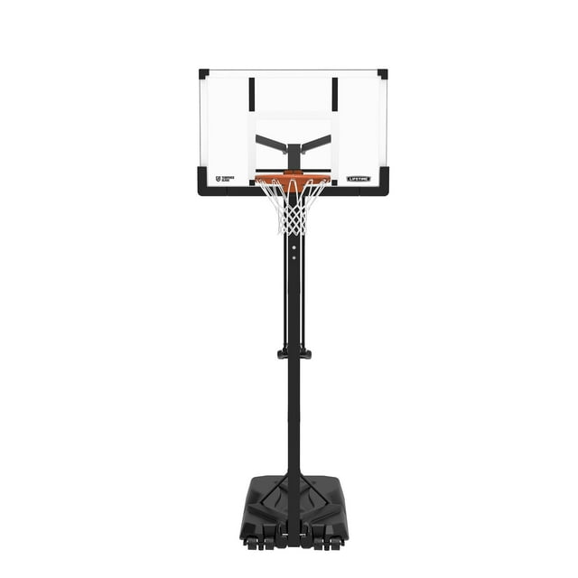Lifetime Adjustable Portable Basketball Hoop (50Inch Tempered Glass