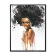 thumbnail image 1 of Designart Portrait de femme afro-américaine VII ART MURAL À CADRE FLOTTÉ, 1 of 4