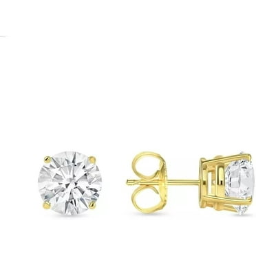 Ayansh Gems 1 ct. t.w. Round Cut Diamond Stud Earrings, 14k Gold