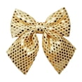 thumbnail image 2 of Xingjin Glitter Bow Ornaments, Christmas Tree Bows With Hollow-Out Design, Holiday Wreath Accent For Xmas Tree And Party Decor, 2 of 7