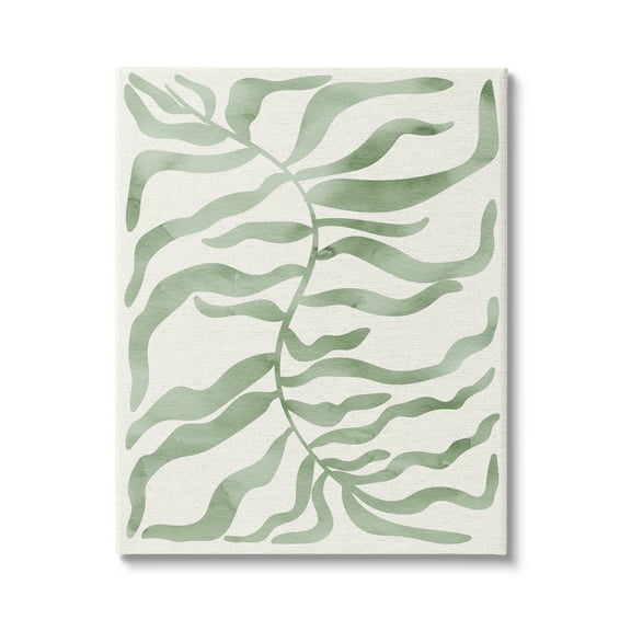 Stupell Industries Boho Plant Leaves Botanical & Floral Painting Gallery Wrapped Canvas Print Wall Art, 36 x 48